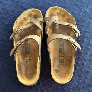 Birkenstock Tan Double-Strap Sandals